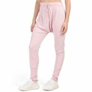 Free People Cozy All Day Harem Leggings Pink Skinny Pants with drop crotch